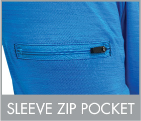 Sleeve Zip Pocket